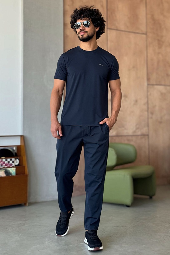 Мужские штаны Prada тёмно-синего цвета