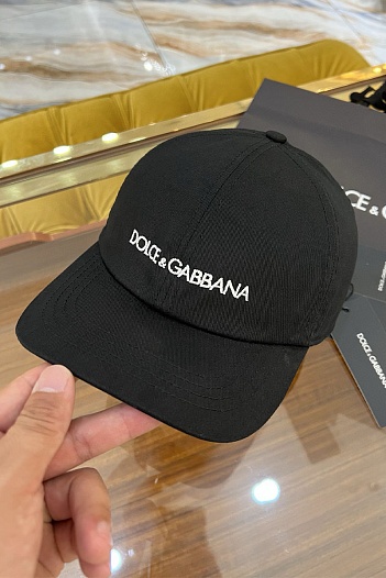Бейсболка чёрного цвета Dolce & Gabbana logo-embroidered   