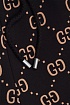 Чёрные спортивные штаны Gucci GG monogram