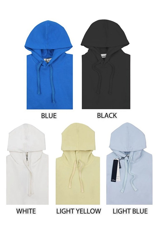 Худи белого цвета Stone Island compass-patch