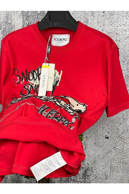 Мужская футболка Iceberg "Snoopy" - Red