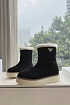 Женские замшевые ботинки с мехом Prada Suede Premium