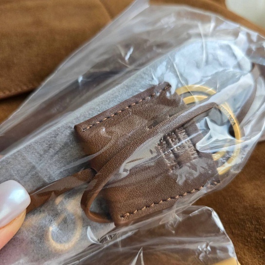 Замшевая сумка Balenciaga Rodeo 28x20 см - Chestnut
