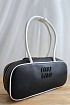 Кожаная сумка тоут MIU MIU Beau 29x14 см - Black