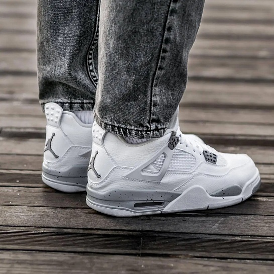 Кроссовки Nike Air Jordan 4 Retro - White Oreo