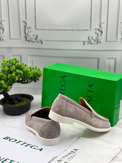 Мужские замшевые лоферы Bottega Veneta   