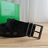 Кожаный чёрный ремень Bottega Veneta - длина 100 / 105 см
