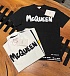 Чёрная футболка Alexander McQueen graffiti logo-print