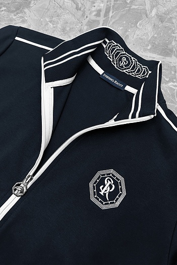 Мужская тёмно-синяя кофта Stefano Ricci   