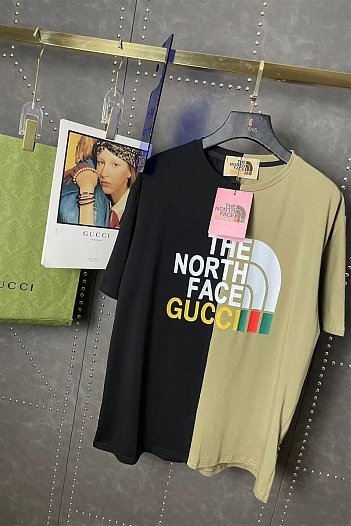 Женская оверсайз футболка Gucci x The North Face Collaboration   