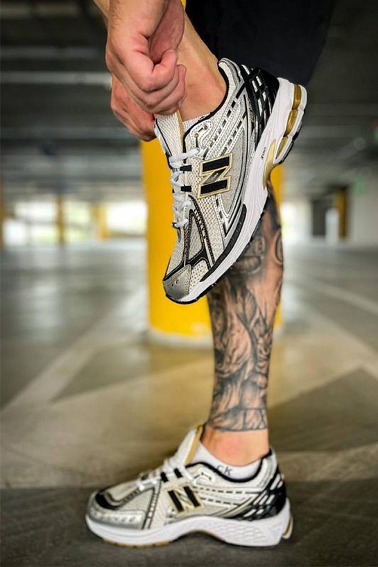 Кроссовки New Balance 1906R - White / Gold