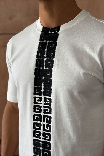 Мужская футболка Givenchy 4G-trim - White   