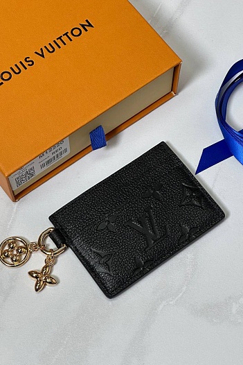 Кожаный кардхолдер Louis Vuitton Charms Vivienne Premium 7.3x0.3x10.2 см   