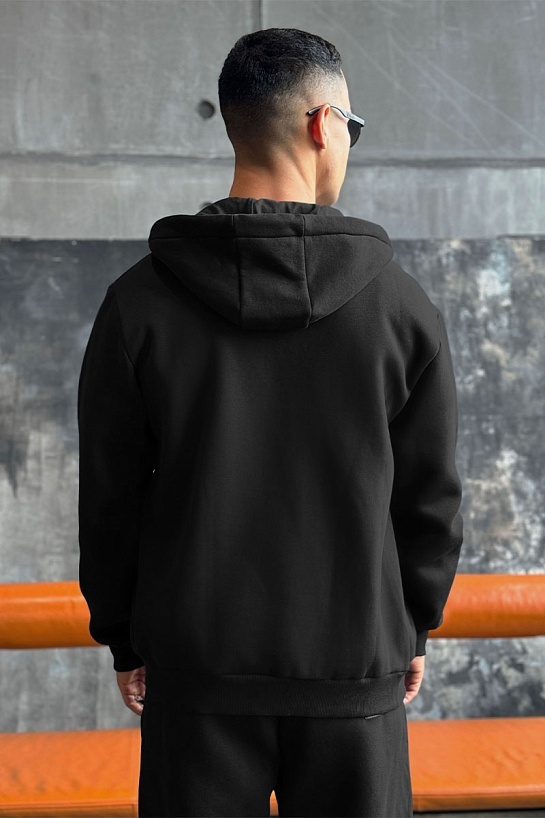 Утеплённая кофта на флисе Armani Exchange - Black