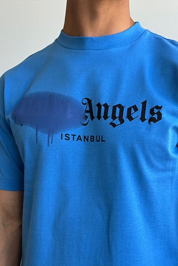 Оверсайз футболка Palm Angels Istanbul - Blue   