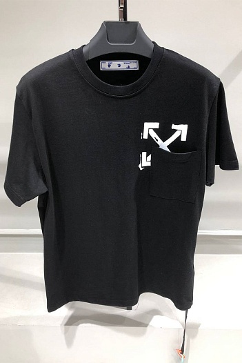 Чёрная оверсайз футболка Off-White Arrows-print   