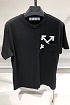 Чёрная оверсайз футболка Off-White Arrows-print