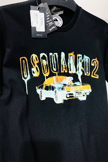 Мужская футболка Dsquared2 car-print - Black   