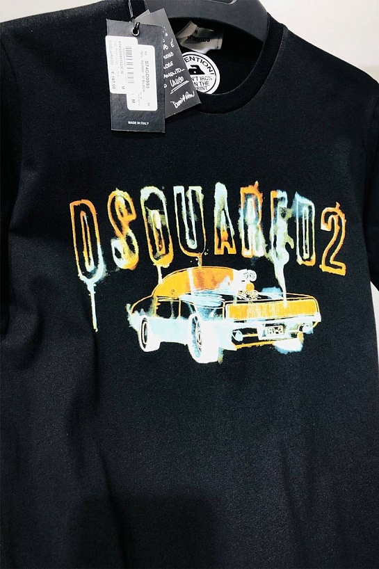 Мужская футболка Dsquared2 car-print - Black