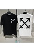 Чёрная оверсайз футболка Off-White Arrows-print