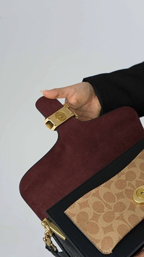 Кожаная сумка Coach Tabby 27x15 см   