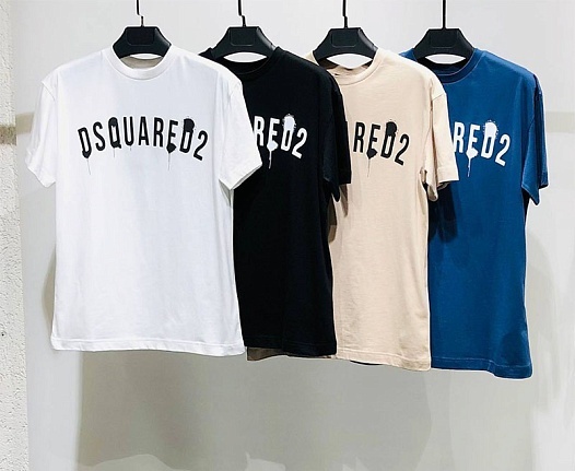 Белая оверсайз футболка Dsquared2   