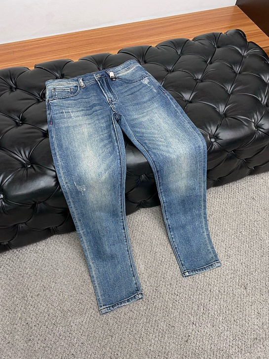 Мужские светло-синие джинсы Kiton Premium