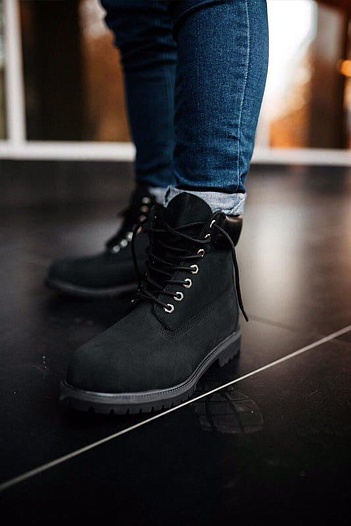 Мужские ботинки Timberland Black Termo   