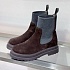 Женские замшевые сапоги Brunello Cucinelli premium - Brown