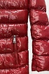 Женская брендовая парка Moncler красного цвета