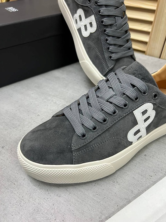 Замшевые кроссовки Hugo Boss Aiden - Grey