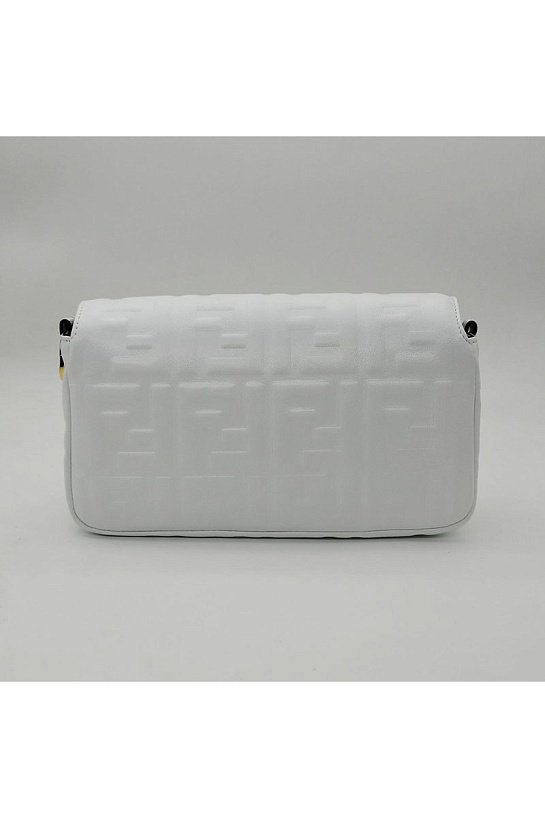 Кожаная сумка Fendi Medium Baguette FF motif 27x16 см (2 расцветки)