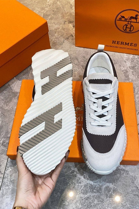 Мужские кроссовки Hermes Bouncing - Black / White