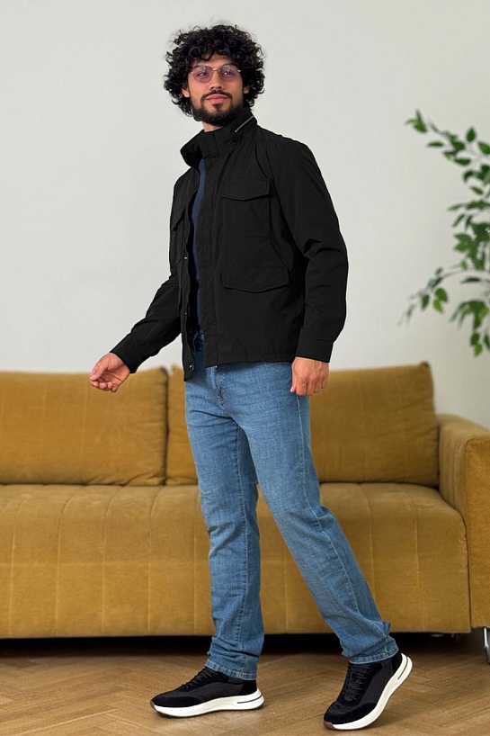 Мужская чёрная куртка Loro Piana Traveler