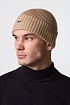 Шапка бежевого цвета Lacoste logo-embroidered