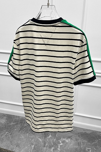 Оверсайз футболка Bottega Veneta - Beige / Green   