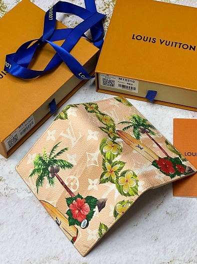 Кожаная обложка для паспорта Louis Vuitton Premium 10x14x2.5 см   