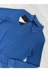 Синее поло с длинным рукавом Tommy Hilfiger