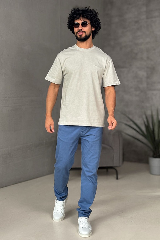 Мужская серая футболка Golden Goose