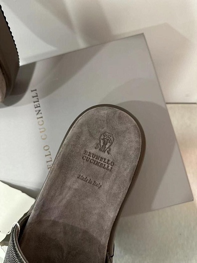Женские шлёпанцы Brunello Cucinelli Premium   