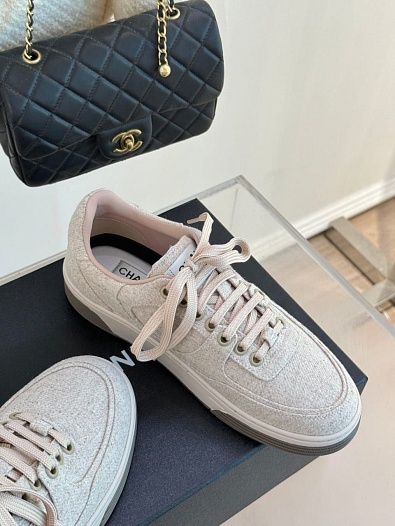Женские кроссовки Chanel Premium - Pink   