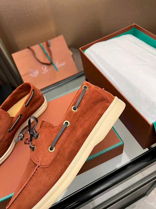 Женские замшевые лоферы Loro Piana premium