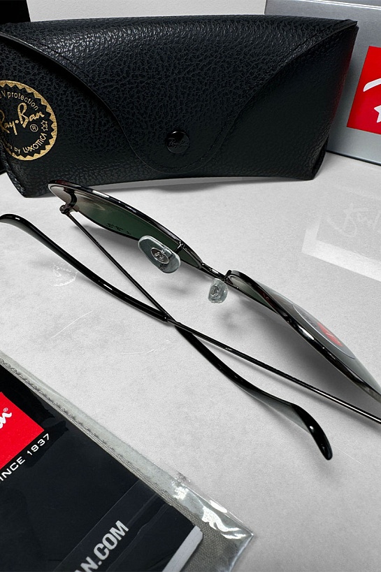 Солнцезащитные очки Ray-Ban Aviator Large Metal - Green