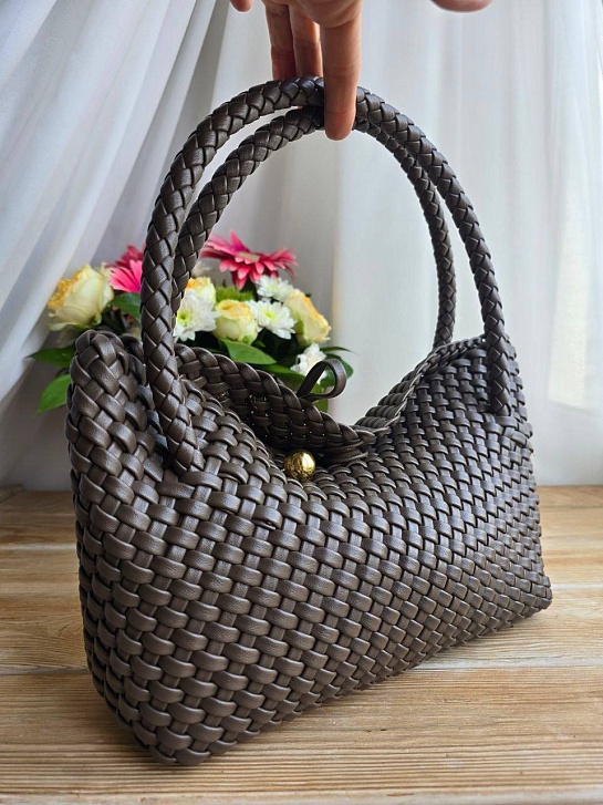 Кожаная сумка Bottega Veneta intrecciato 30x14 см