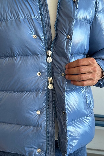 Мужской пуховик Moncler Maya 70 - Blue   