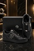 Кожаные кроссовки с мехом Philipp Plein
