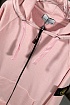 Розовая кофта на молнии Stone Island compass-patch