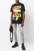 Чёрная футболка Dsquared2 graphic logo-print