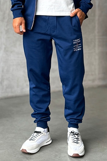 Спортивные штаны синего цвета Tommy Hilfiger   