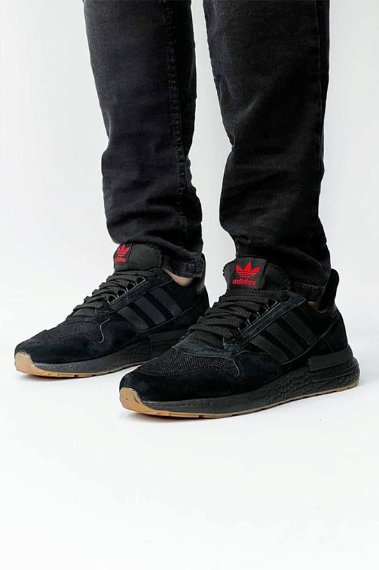 Кроссовки Adidas ZX 500 - Black / Red